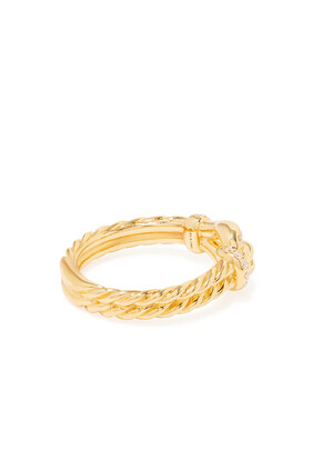 Thoroughbred Loop Ring, 18K Gold & Diamonds